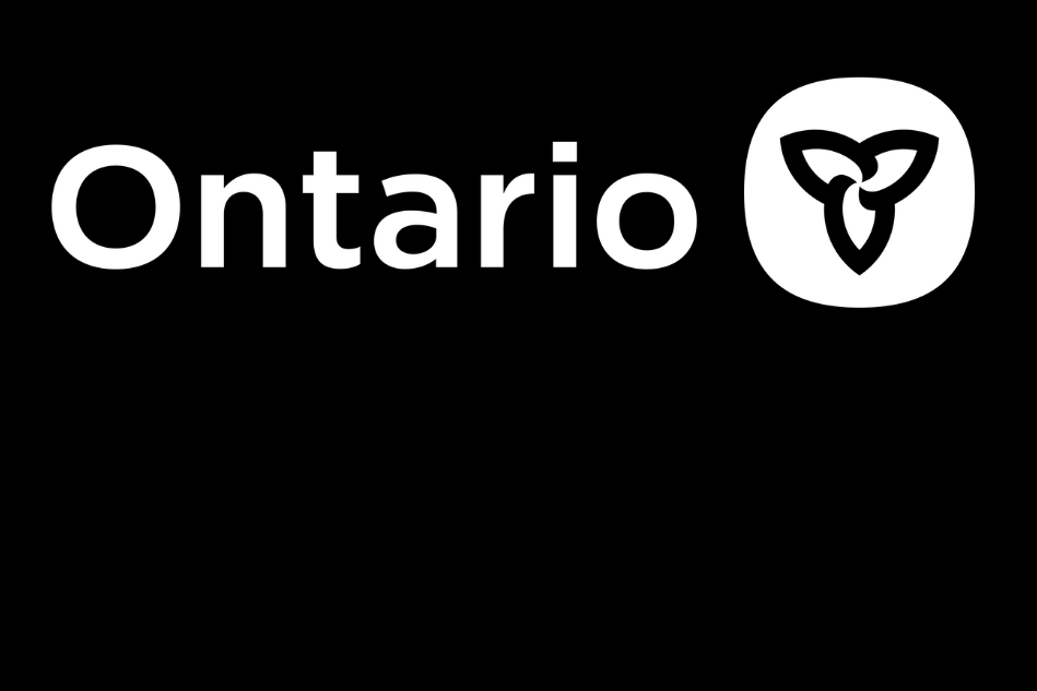 Black and White Government of Ontario logo