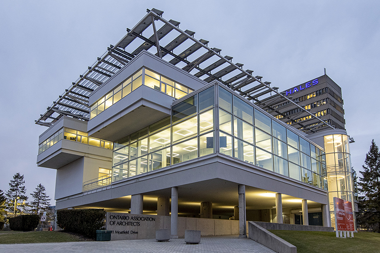 Exterior image of OAA Building by Michael Tenaglia