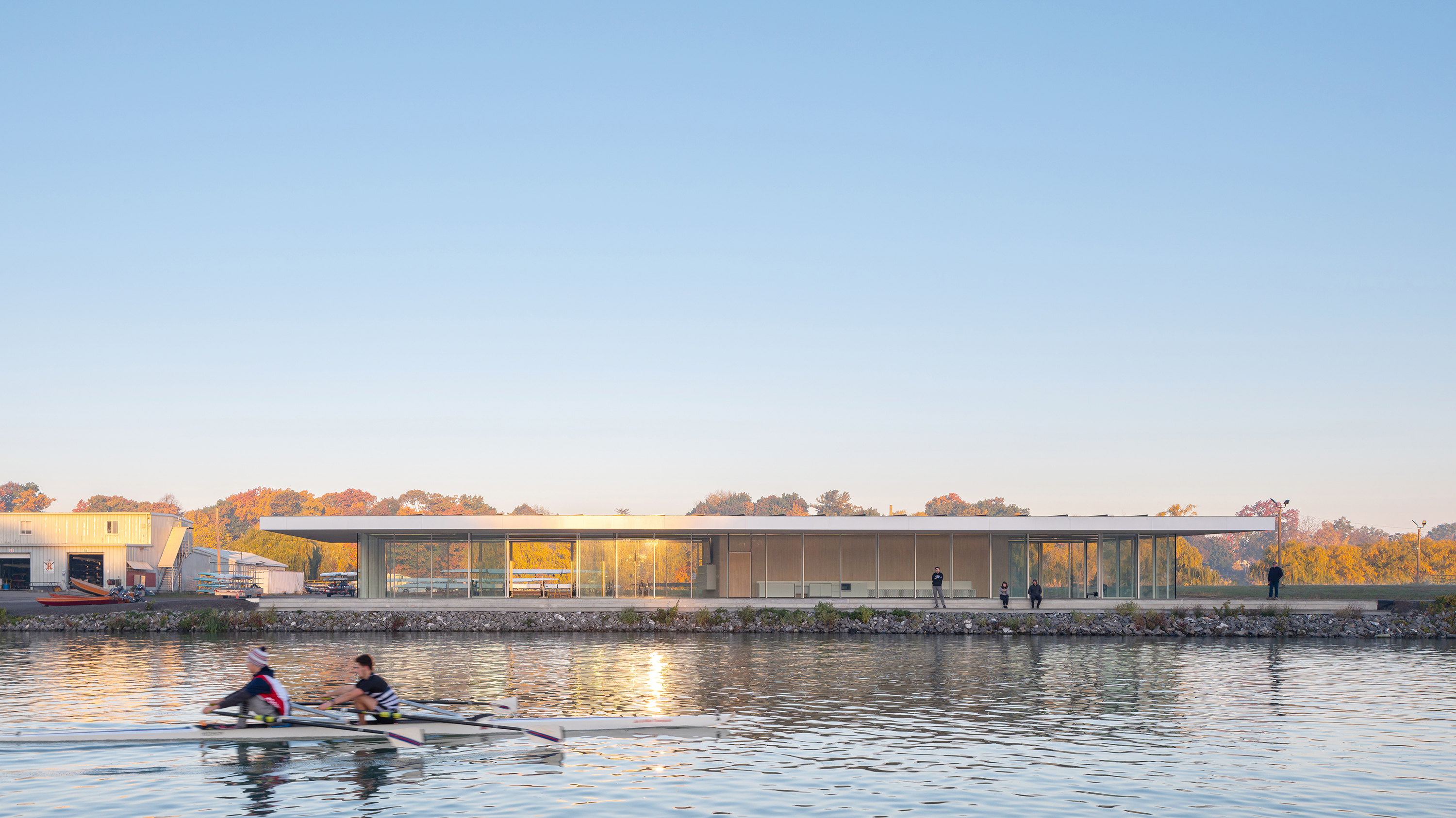 Exterior view of the Neil Campbell Rowing Centre