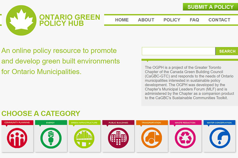 The Ontario Green Policy Hub (OGPH) image